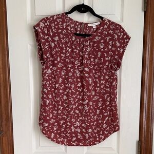 Fun 2 Fun Women's Floral Print Top - Rust